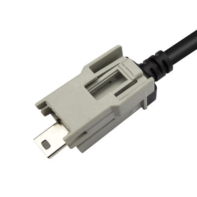 Data Transfer HSD Cable Assembly Code H Connector To Mini B USB Plug For Car