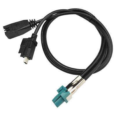 LVDS MINI B HSD Cable Assembly 4Pin Z Code Connector To USB 2.0 5 Pin