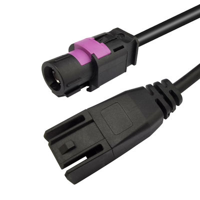 A Code Black USB HSD Mini B Cable , Stable HSD Data Extension Cable For Car