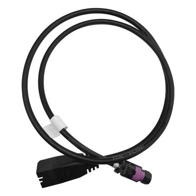A Code Black USB HSD Mini B Cable , Stable HSD Data Extension Cable For Car