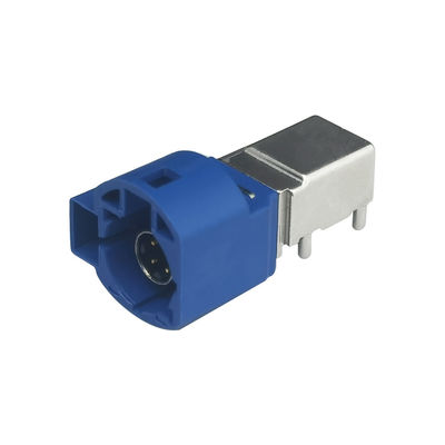 4+2Pin HSD PCB Mount Connector Code C Blue Color Plug Right Angle For Car