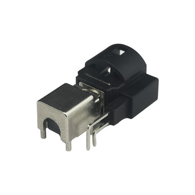 Automotive 4+2 Pin FAKRA HSD Connector Black Color For PCB Mount