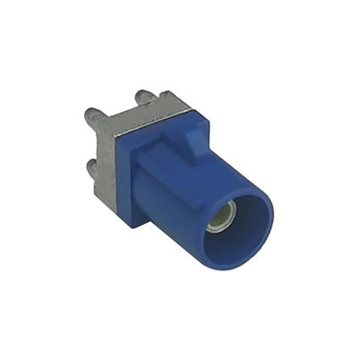 FAKRA C PCB Mount Coaxial Connector Straight Type Single Port OEM / ODM