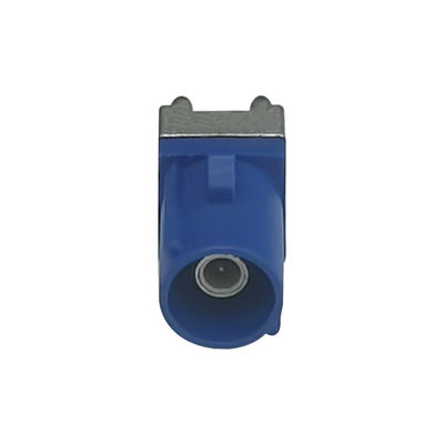 FAKRA C PCB Mount Coaxial Connector Straight Type Single Port OEM / ODM
