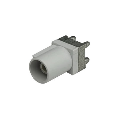 FAKRA PCB Connector OEM&ODM B-Code White Color Single Port For Automotive