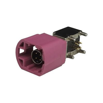 FAKRA HSD LVDS 4Pin 90 Degree PCB Mount Right Angle Coaxial Connector