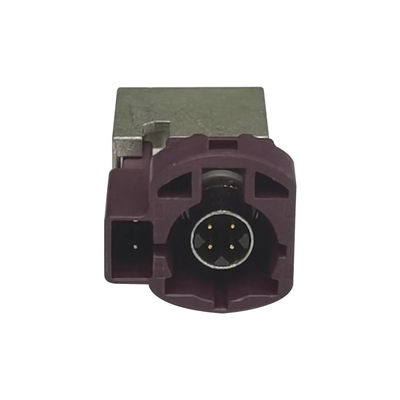 FAKRA HSD Connector 4+2PIN 90 Degree Plugs And Connector PCB Mount