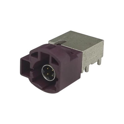 FAKRA HSD LVDS 4+2Pin 90 Degree PCB Mount Right Angle Coaxial Connector