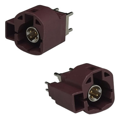 FAKRA HSD Automotive Connector 4+2 6Pin Vihicle LVDS For PCB Mounting Types