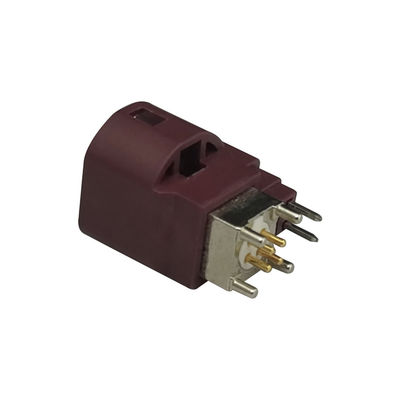 FAKRA HSD Automotive Connector 4+2 6Pin Vihicle LVDS For PCB Mounting Types