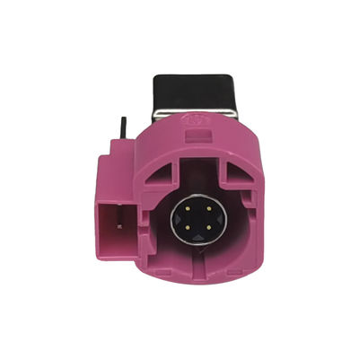 Right Angle FAKRA HSD LVDS Connector PCB Mount For Car Parking Heating