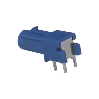 Blue Color Fakra C Connector PCB Right Angle Connector For Car GPS