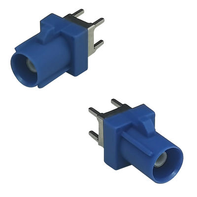RF Fakra C Connector Straight Plug PCB Mount For Car GPS Telematics