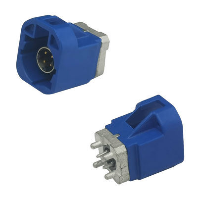 FAKRA HSD LVDS 4 Pin Connector C Code Straight Type For Car GPS Radio