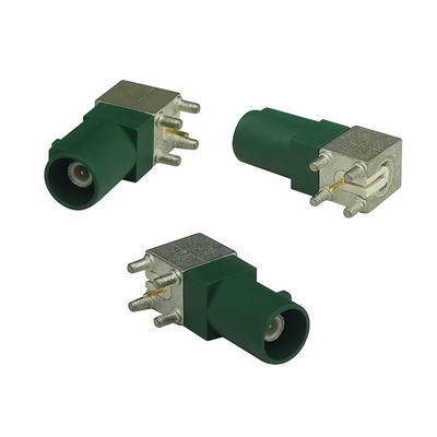 FAKRA PCB Connector Right Angle Type E-Code For Car Gps Antenna