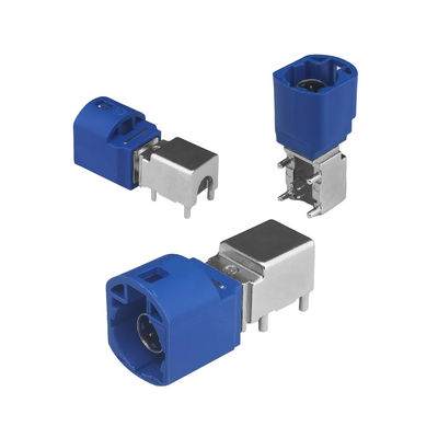 Automotive FAKRA HSD LVDS  4 Pin PCB Mount Right Angle Type Connector