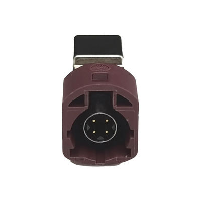 FAKRA HSD LVDS 4 Pin D Code PCB Mount Right Angle Type Connector