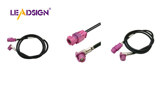 HSD LVDS Cable with H Code 4-Pin Connector for Automotive Applications