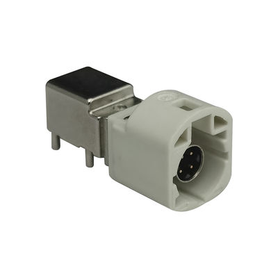 FAKRA HSD LVDS Cable 4 pin PCB Plug Jack Connectors for Vehicle Screens