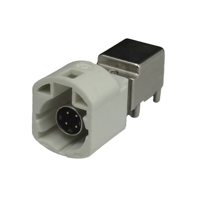 FAKRA HSD LVDS Cable 4 pin PCB Plug Jack Connectors for Vehicle Screens