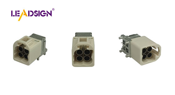 Automotive HFM Fakra-Mini 4P Quad Code B Mini Fakra Connector for PCB
