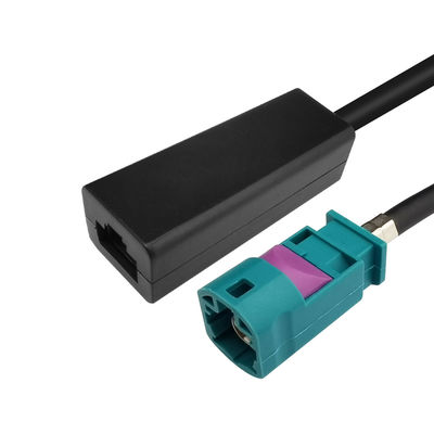 Automotive Stable LVDS FAKRA Cable , Z Code HSD To USB RJ45 FAKRA Ethernet Cable