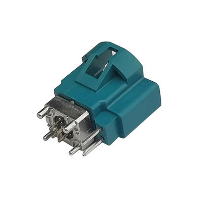4+2Pin Z Code FAKRA HSD Connector Waterblue Color For PCB/Panel Mount
