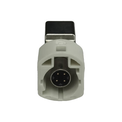FAKRA HSD LVDS 4Pin Coaxial Cable Connector Right Angle Types For PCB Mount