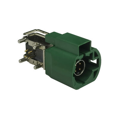 FAKRA HSD Connector Code E Plug 90 Degree PCB Mount Coaxial Connector