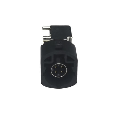 FAKRA HSD LVDS 4 Pin Connector Right Angle Type For GPS Antenna