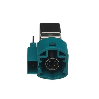 WaterBlue Color FAKRA HSD LVDS Connector 4+2Pin Z Code For LVDS Camera