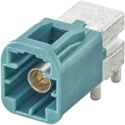 FAKRA Connettore Spina R/A PCB Angolo Retto Saldatura AMS29A-40MZ5-Z Blu Acqua